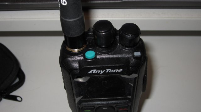 Anytone with adapter and SMA209